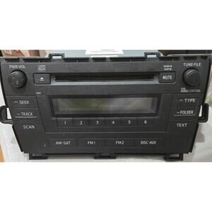 2010-2011 Toyota Prius Radio AM FM Cd Player Receiver Model #86120-47290 OEM
